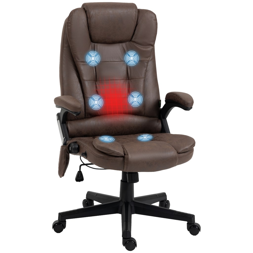 6 Point Vibrating Massage Office Chair With Heat