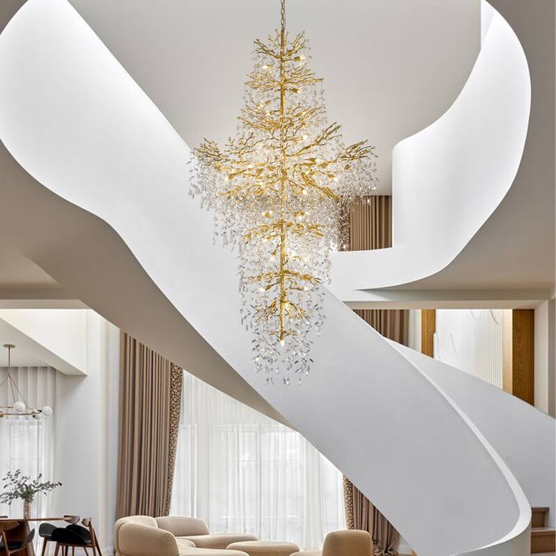 KAYLA 39.3-90.5in HorseshoeMountain ShapeChandelier