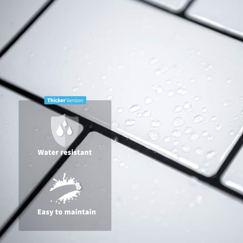 Art3d thicker herringbone peel and stick backsplash tiles