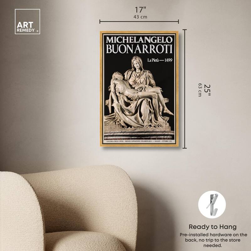 Marble Lamentation Canvas by Art Remedy