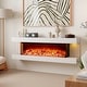 preview thumbnail 4 of 7, Gymax 18'' 3-Sided Wall Mounted Electric Fireplace w/ 32''Wide