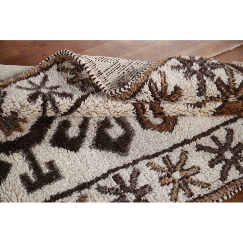 Anatolian Tribal Turkish Runner Rug Handmade Wool Carpet - 3'5"x 11'0"