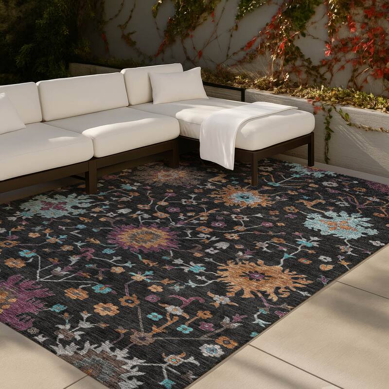 Machine Washable Indoor/ Outdoor Global Dillon Chantille Rug