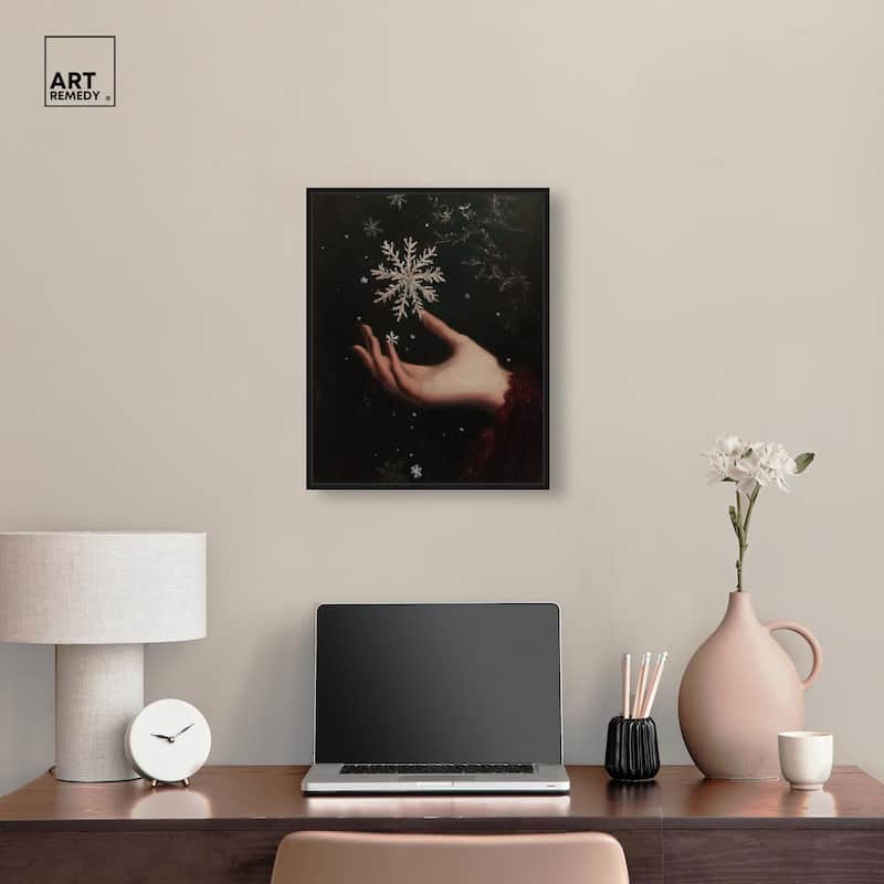 Holding Winter Canvas by Art Remedy
