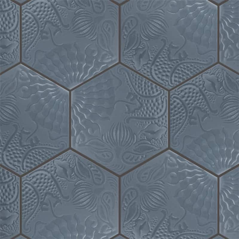 Merola Tile Gaudi Lux Hex Ducados 8-5/8" x 9-7/8" Porcelain Floor and Wall Tile
