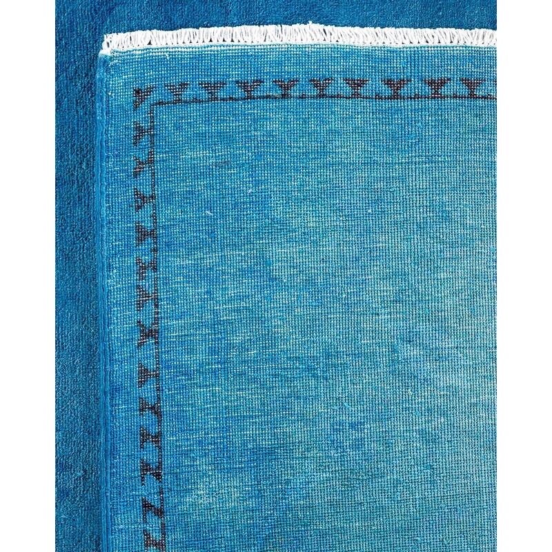 Vibrance, One-of-a-Kind Hand-Knotted Area Rug - Blue, 9' 2" x 12' 0" - 9' 2" x 12' 0"