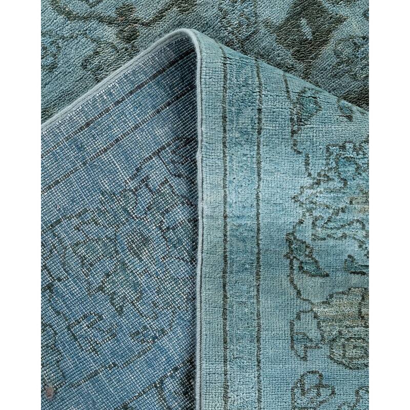 Vibrance, One-of-a-Kind Handmade Area Rug - Gray, 5' 10" x 8' 4" - 5' 10" x 8' 4"