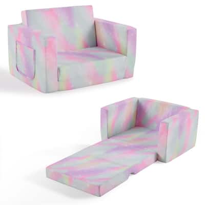 1-Piece Full Sponge Kids Single Folding Sofa Bed Kids Sofa