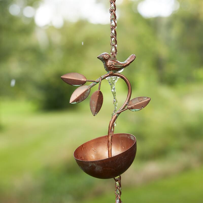 Bird Branch Rain Chain 70"L