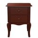 preview thumbnail 20 of 20, Hoa Traditional Solid Wood 2-Drawer Nightstand by Furniture of America