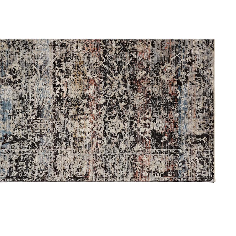 Grand Bazaar Ennis Machine Made Distressed Transitional Area Rug