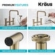 preview thumbnail 107 of 165, Kraus Urbix Industrial Solid Brass Kitchen Faucet