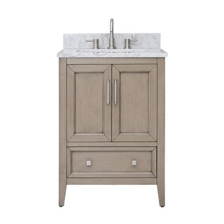 Avanity Everette Bath Vanity with Carrara White Natural Marble Top