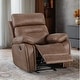 preview thumbnail 14 of 60, Lauren Manual Recliner Glider Rocker Chair for Living Room Saddle Brown