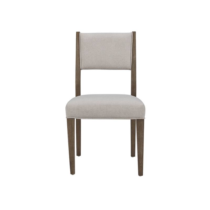 Magnussen Home Kavanaugh Weathered Kona Brown Upholstered Side Chair Two Pack - 20''W x 22.5''D x 36''H