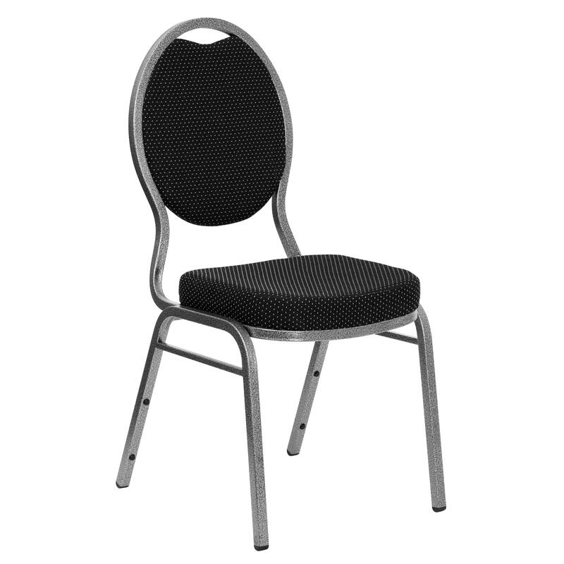 4 Pack Teardrop Back Stacking Banquet Chair