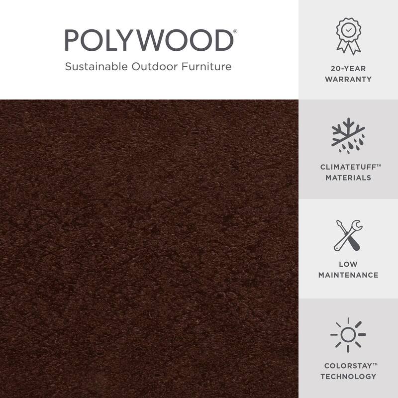 POLYWOOD Classic Plastic Outdoor Adirondack Chair