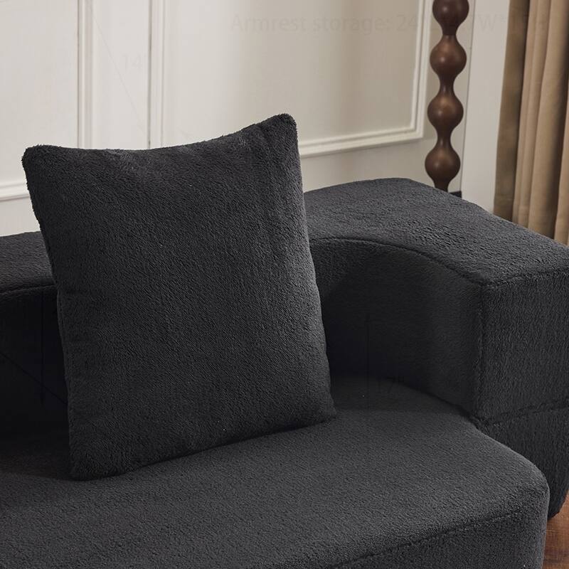 Versatile Transformable Sofa with Ottoman Stools for Compact Spaces