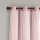 preview thumbnail 142 of 146, Lush Decor Grommet Sheer Panel Pair with Insulated Blackout Lining