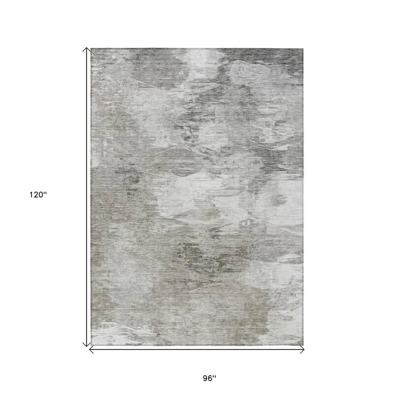 HomeRoots Abstract Transitional Rectangle Outdoor Rug