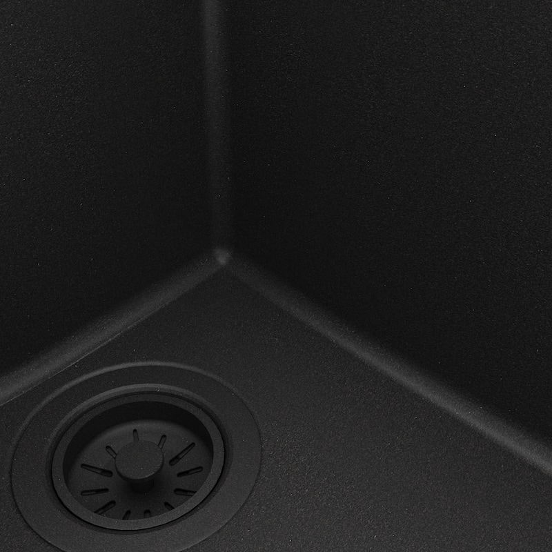 Karran Undermount Large/Small Bowl Quartz Kitchen Sink - 32" x 21.25" x 9" - 32" x 21.25" x 9"