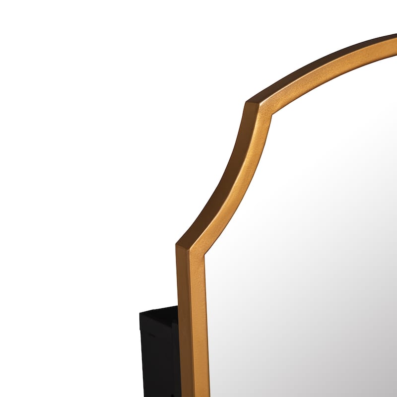 Farmhouse Bathroom Medicine Cabinet with Mirror Wall-Mounted Storage Cabinet with 3 Shelves Bathroom Organizer - 29.9" x 19.7"