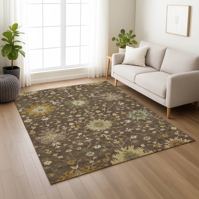 Machine Washable Indoor/ Outdoor Global Dillon Chantille Rug