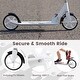 preview thumbnail 17 of 18, Gymax Folding Kick Scooter w/ 3 Adjustable Heights 8 Inches Big Wheels