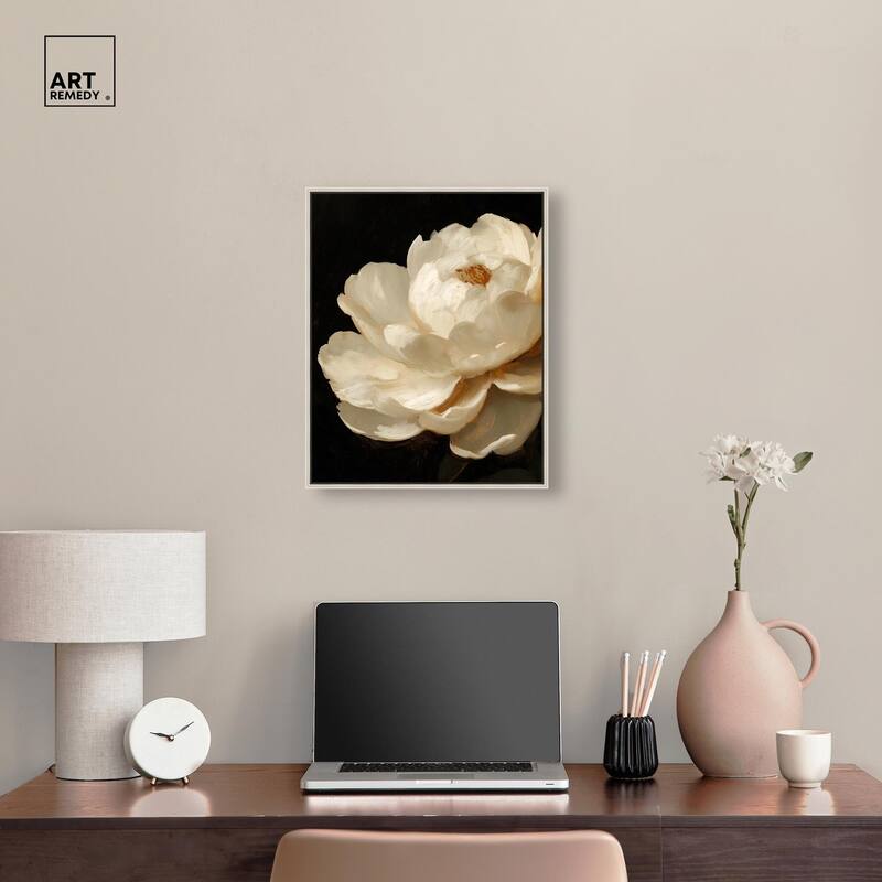 Dramatic Bloom Canvas by Art Remedy