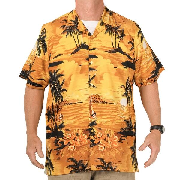Shop Island Shirtworks Men S Hawaiian Print Shirt Overstock