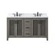 preview thumbnail 154 of 177, Altair Hadiya Bathroom Vanity with Composite Stone Countertop without Mirror