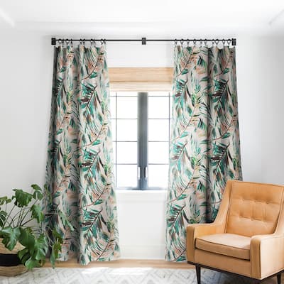 1-piece Blackout Tropical Leaf Desert Made-to-Order Curtain Panel