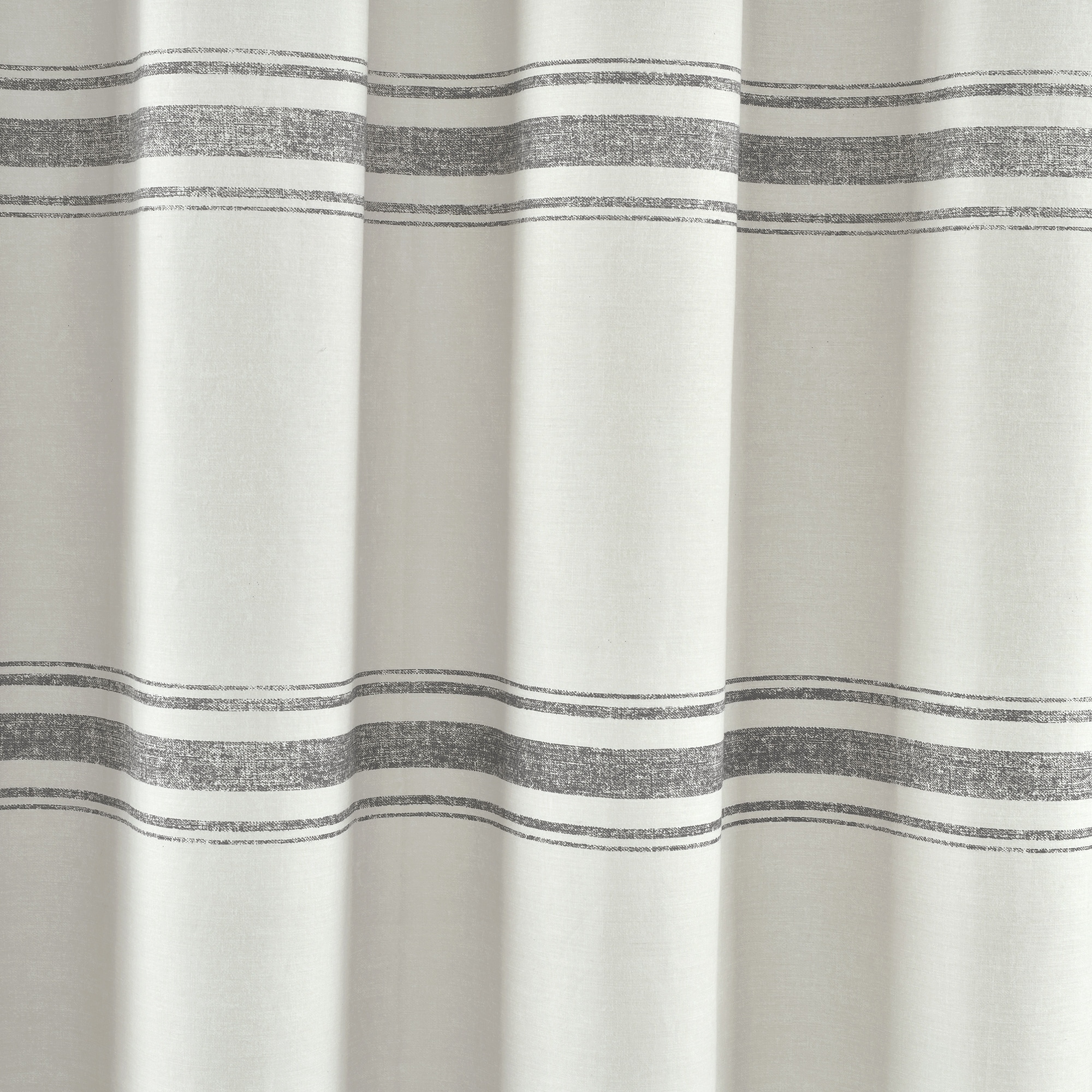 Farmhouse Stripe Shower Curtain by Lush Decor Rustic Bathroom Decor-image