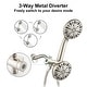 preview thumbnail 7 of 17, YASINU 7 Function Dual 2 in 1 Shower Handheld Showerhead & Rain Shower Combo