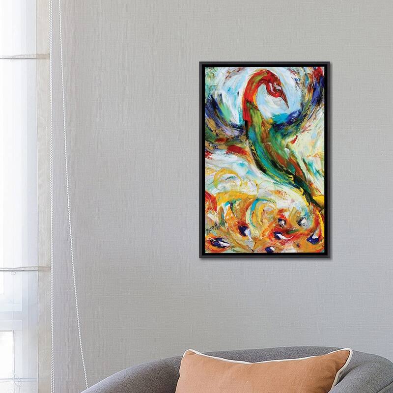 iCanvas "Phoenix Bird" by Karen Tarlton Framed