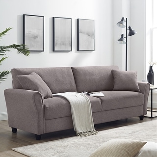 Shop Vidaxl Sectional Sofa 3 Seater Artificial Leather Black