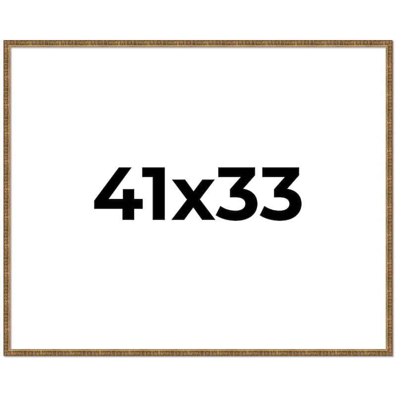 41x33 Frame Gold Solid Wood Picture Frame - Complete Modern Photo