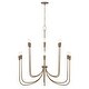 preview thumbnail 1 of 3, 40" W x 38" H 12-Light Chandelier in Mystic Bronze - 40"W x 39"H