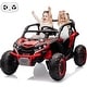 preview thumbnail 29 of 33, 2-Seater Off-Road Electric Truck with Remote Control, 4x200W Powerful Red
