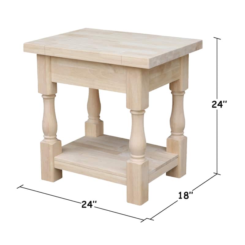 Tuscan Ready to Finish End Table