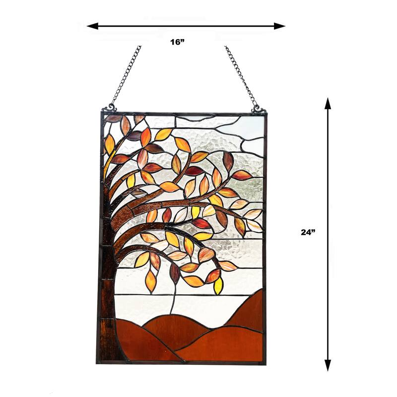 Tree Design Window Panel/Sun Catcher - L