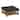 Lennon Pine Planked Ottoman Coffee Table by iNSPIRE Q Artisan