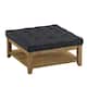 Lennon Pine Planked Ottoman Coffee Table by iNSPIRE Q Artisan