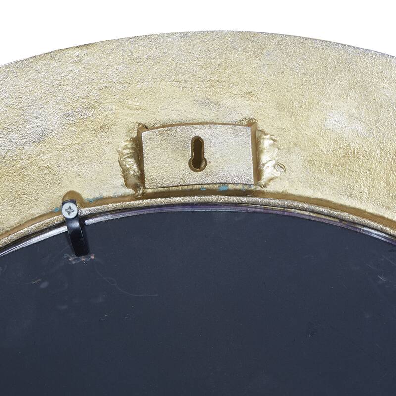 Gold Aluminum Contemporary Wall Mirror 36 x 36 x 1 - 36 x 1 x 36