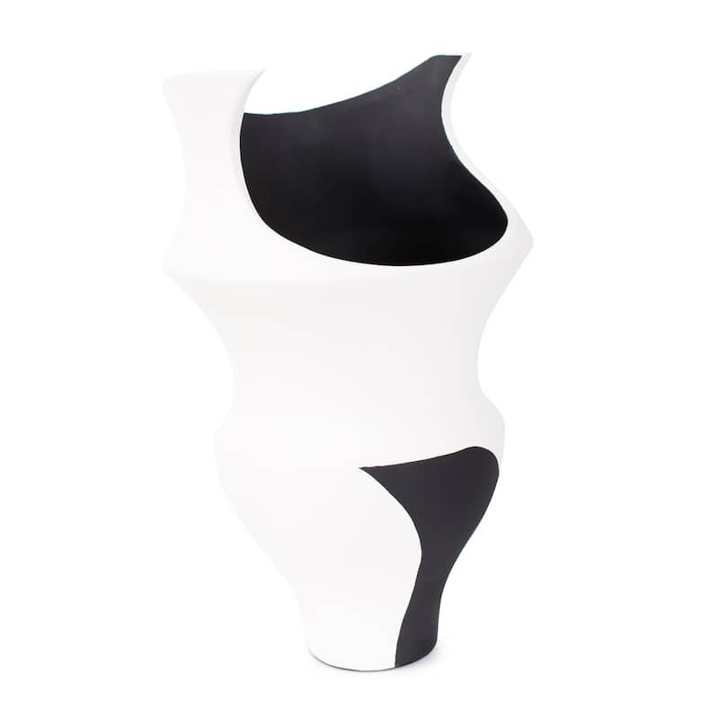 Rapsie Black and White Vase- Tall