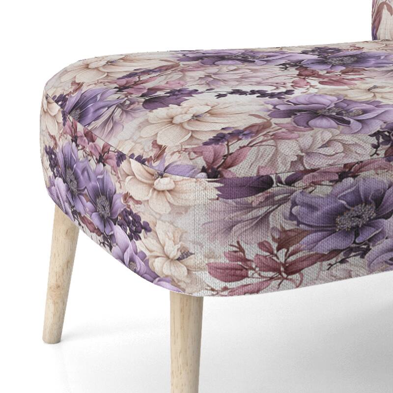 Designart "Ethereal Floral Delight Victorian Pattern III" Upholstered Floral Accent Chair and Cottage Arm Chair - Multiple Color