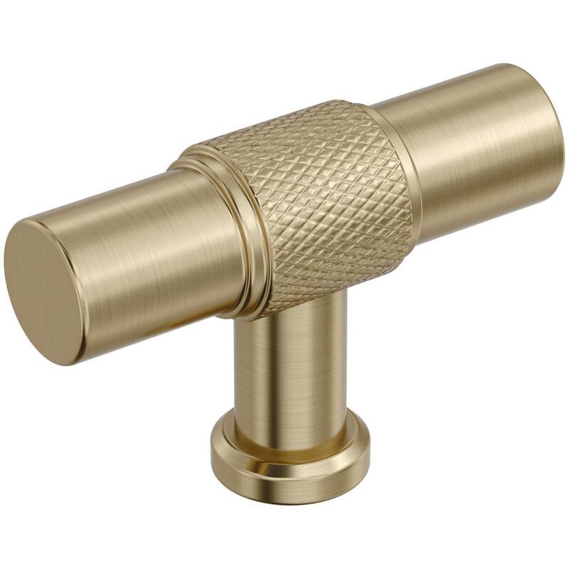 Amerock BP37741 Faraday 5/8" Knurled Bar Cabinet Knob - Golden Champagne