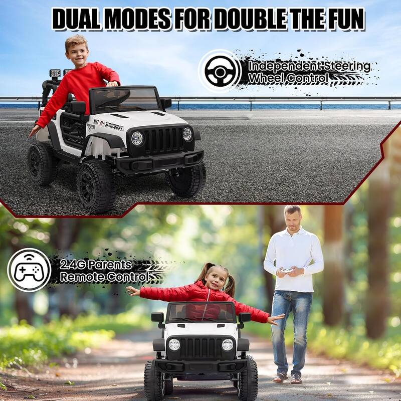 12V Ride On Truck Car, Electric Car for Kids with Remote Control