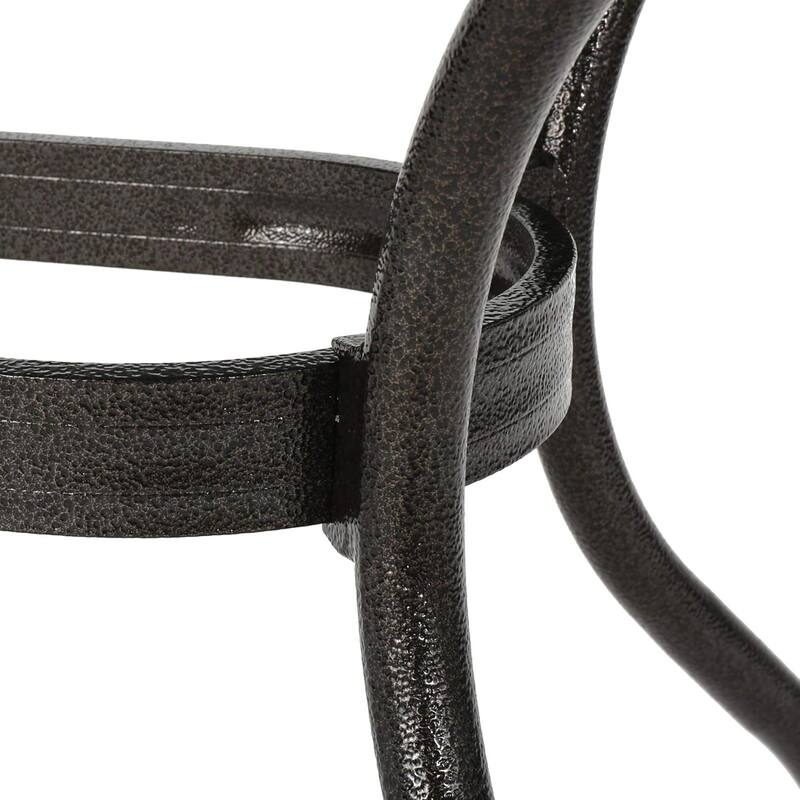 Roomfitters Outdoor Metal Patio Dining Set 7-Piece with Rectangular Table and Weather-Resistant Chairs