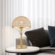 preview thumbnail 1 of 13, Gizella 10 Inch Glam Crystal Matte Gold Table Lamp 1-Light - N/A